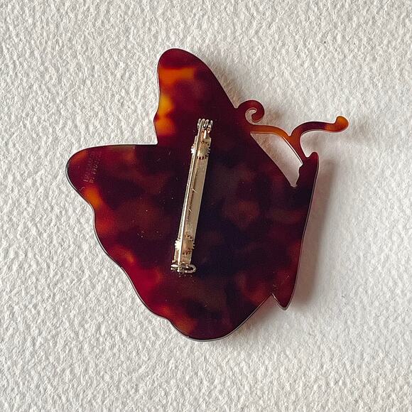 Marc Jacob’s Vintage Butterfly Brooch Pin Handmade in France Acrylic 90s Y2K - Picture 4 of 5
